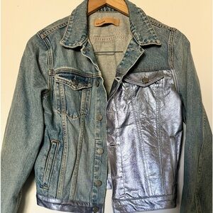 Grlfrnd Bianca Metallic Denim jacket S